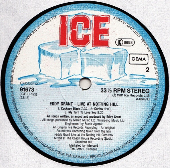 Eddy Grant : Live At Notting Hill (2xLP, Club)