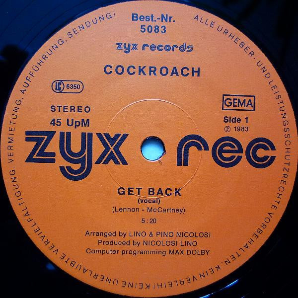 Cockroach (2) : Get Back (12")