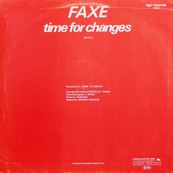 Faxe : Time For Changes (12")