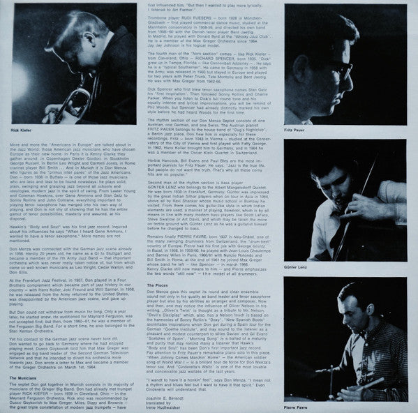 Don Menza : Morning Song (LP, Album, RE, Gat)