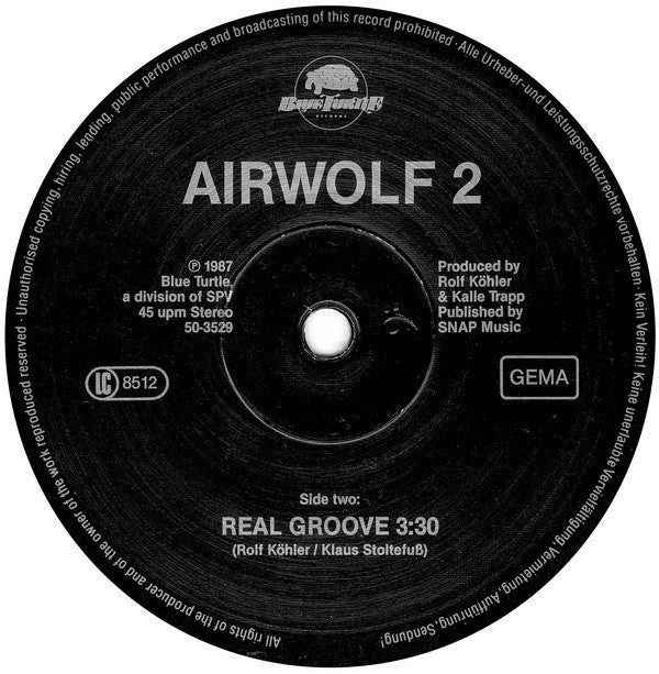 Kalle Trapp & Rolf Köhler : Theme From Airwolf 2 (12", Maxi)