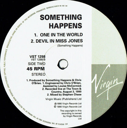 Something Happens : Parachute (12")