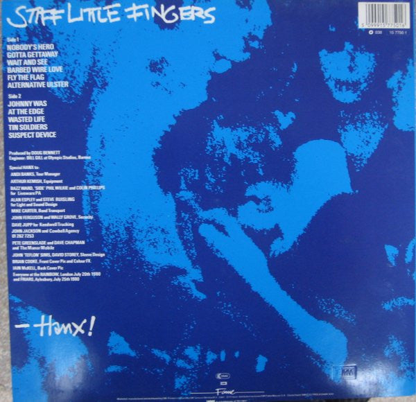 Stiff Little Fingers : Hanx! (LP, Album, RE)