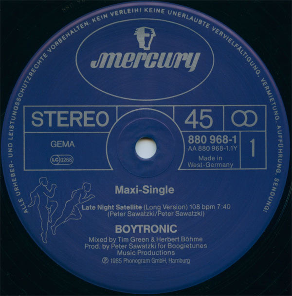 Boytronic : Late Night Satellite (12", Maxi)