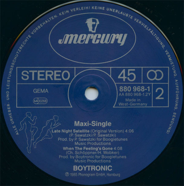 Boytronic : Late Night Satellite (12", Maxi)