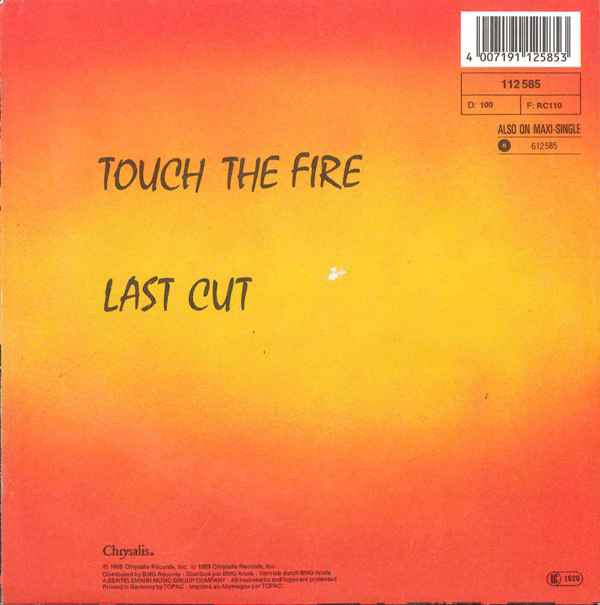 Icehouse : Touch The Fire (7", Single)