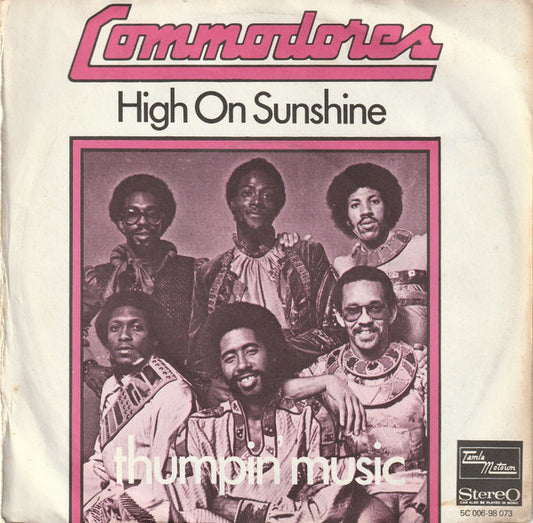 Commodores - High On Sunshine (7", Single) (Very Good Plus (VG+))
