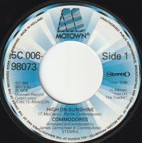 Commodores : High On Sunshine (7", Single)