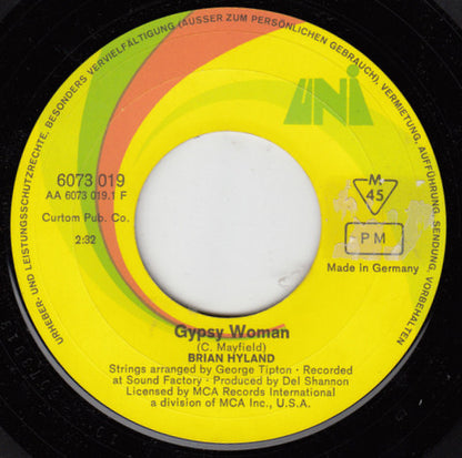Brian Hyland : Gypsy Woman (7", Single, Mono)