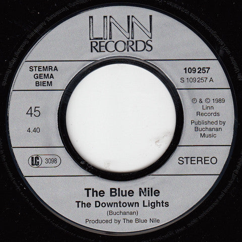 The Blue Nile : The Downtown Lights (7", Single)
