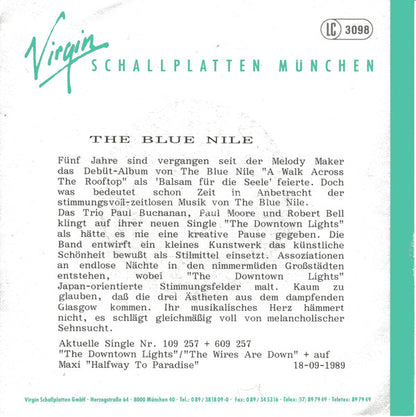 The Blue Nile : The Downtown Lights (7", Single)