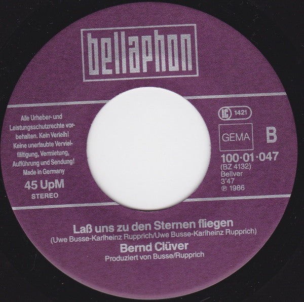 Bernd Clüver : Dornröschen (Träumst Du Immer Noch) (7", Single)