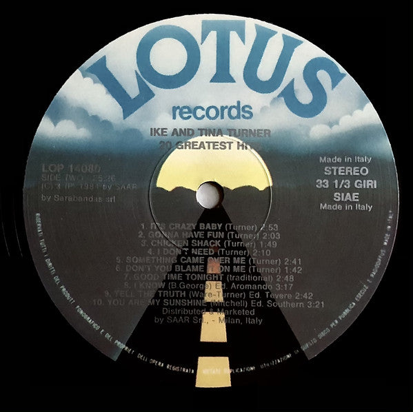 Ike & Tina Turner : 20 Greatest Hits (LP, Comp)