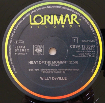 Willy DeVille : Heat Of The Moment (12", Maxi, RE)