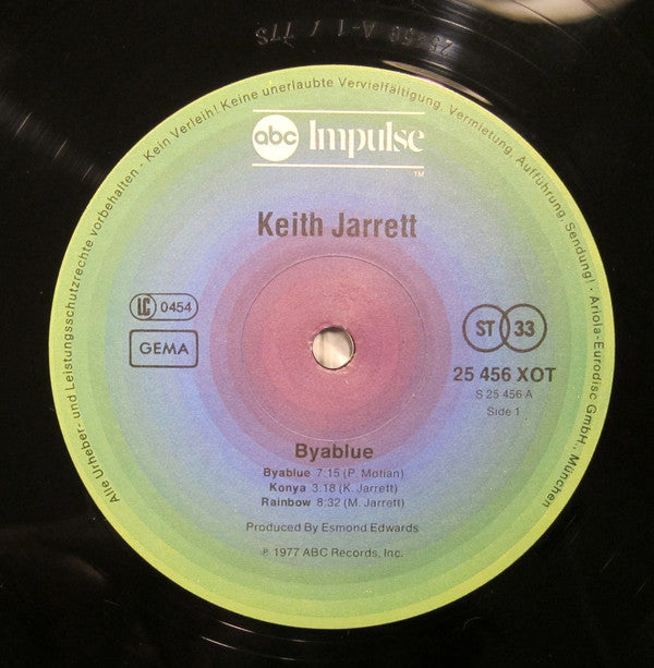 Keith Jarrett : Byablue (LP, Album)