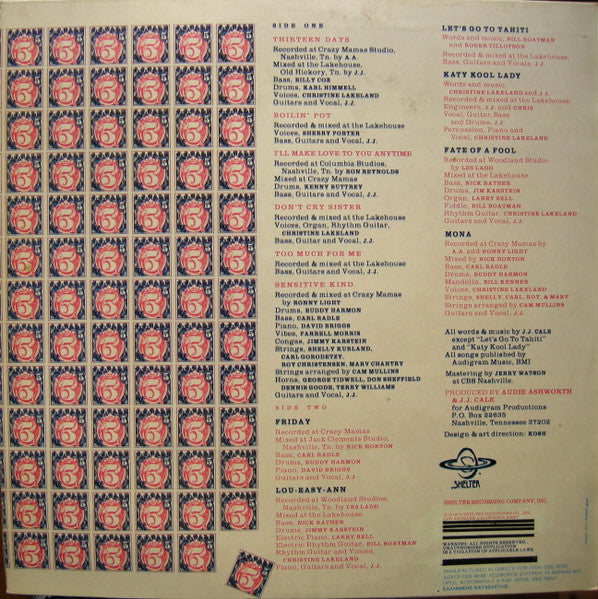 J.J. Cale : 5 (LP, Album, Mis)