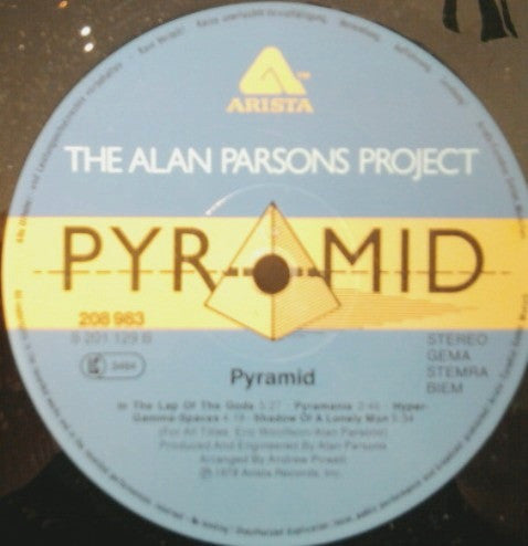 The Alan Parsons Project : Pyramid (LP, Album, RE, RP, Gat)