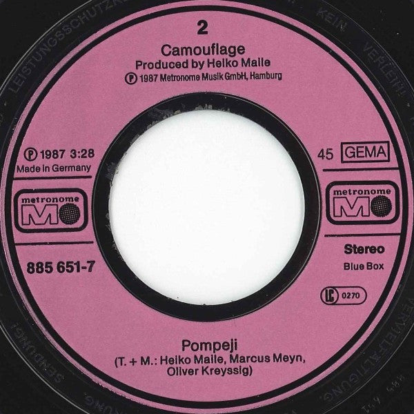 Camouflage : The Great Commandment (7", Single)
