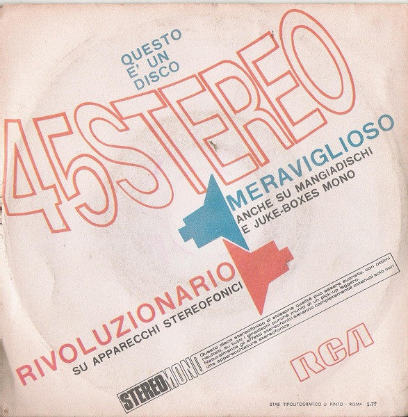 Domenico Modugno : Come Stai / Questa È La Facciata B (7")