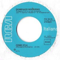 Domenico Modugno : Come Stai / Questa È La Facciata B (7")