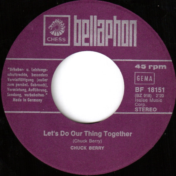 Chuck Berry : Reelin' And Rockin' (7", Single)