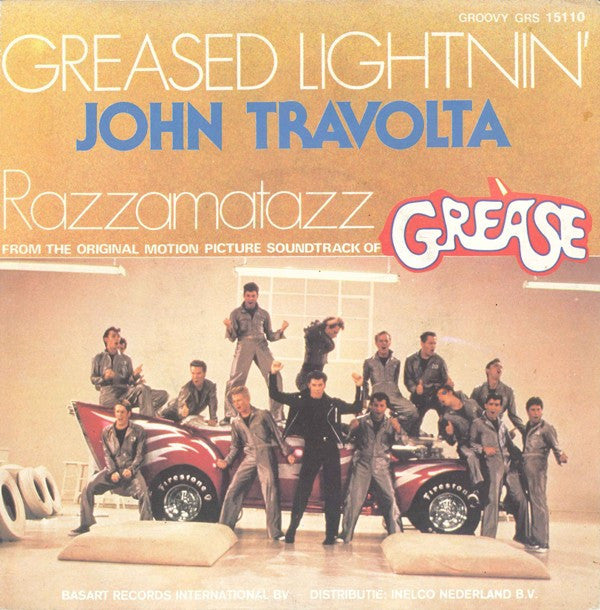 John Travolta : Greased Lightnin' (7", Single)