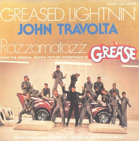 John Travolta : Greased Lightnin' (7", Single)