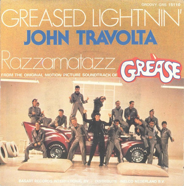 John Travolta : Greased Lightnin' (7", Single)