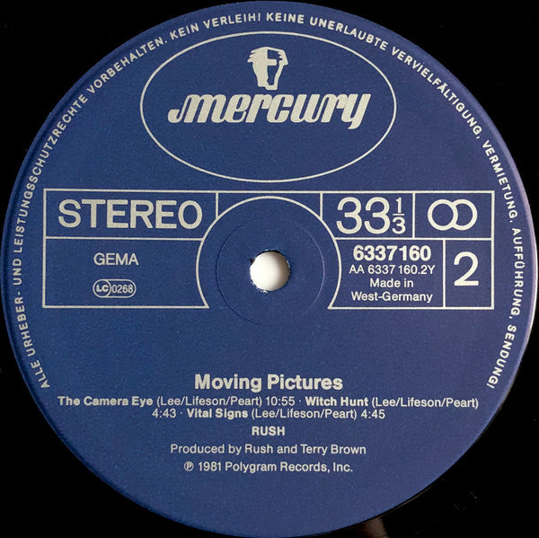Rush : Moving Pictures (LP, Album)