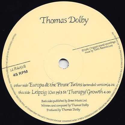 Thomas Dolby : Europa And The Pirate Twins (12", Single)