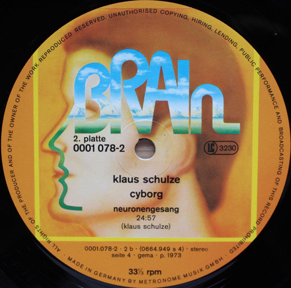 Klaus Schulze : Cyborg (2xLP, Album, RE, Gat)