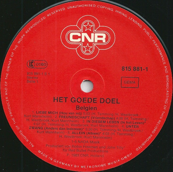 Het Goede Doel : Belgien (LP, Album)