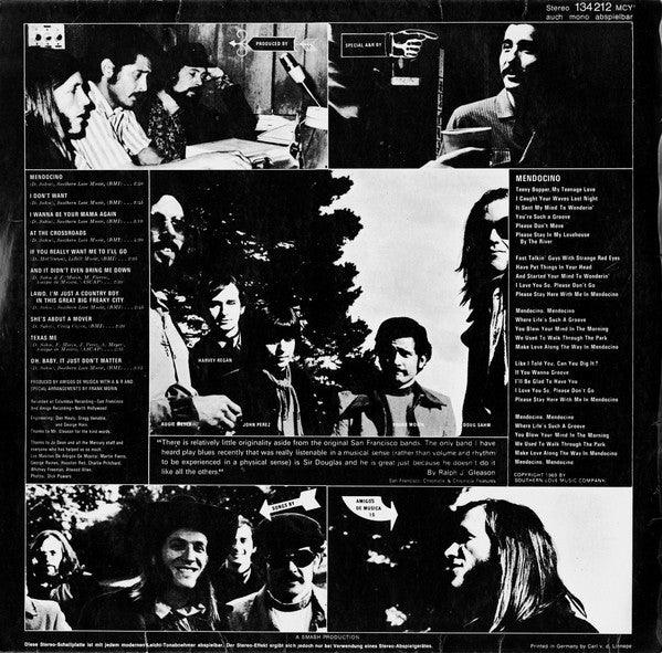 Sir Douglas Quintet : Mendocino (LP, Album)