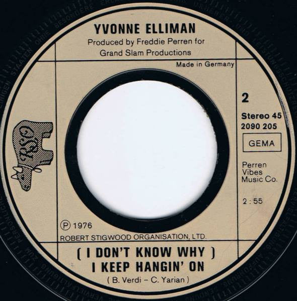 Yvonne Elliman : Love Me (7", Single)