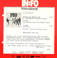 Spider (12) : Better Be Good To Me (7", Single)