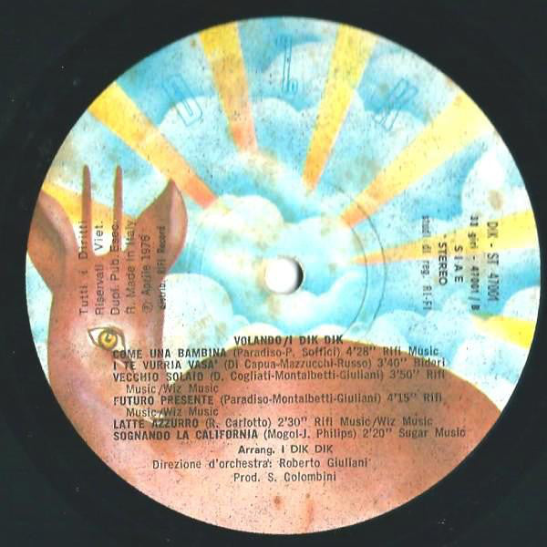 I Dik Dik : Volando (LP, Album)