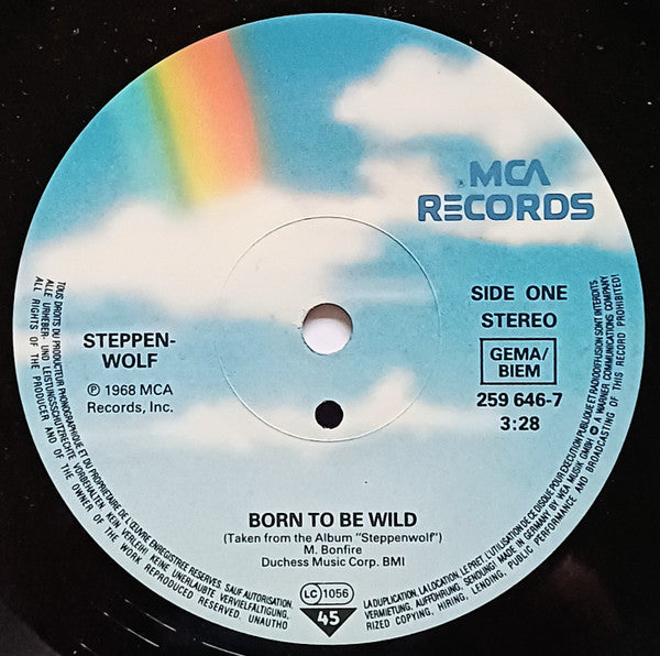 Steppenwolf : Born To Be Wild / Magic Carpet Ride (7", Single, RE, Sma)