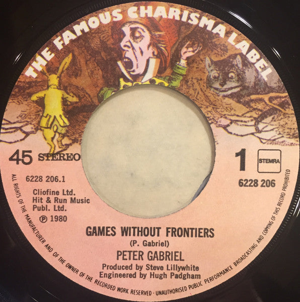 Peter Gabriel : Games Without Frontiers (7", EP)