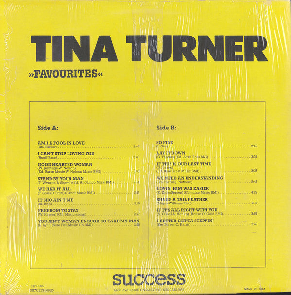 Tina Turner With Ike Turner & The Ikettes : Favourites (LP, Comp)