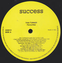 Tina Turner With Ike Turner & The Ikettes : Favourites (LP, Comp)