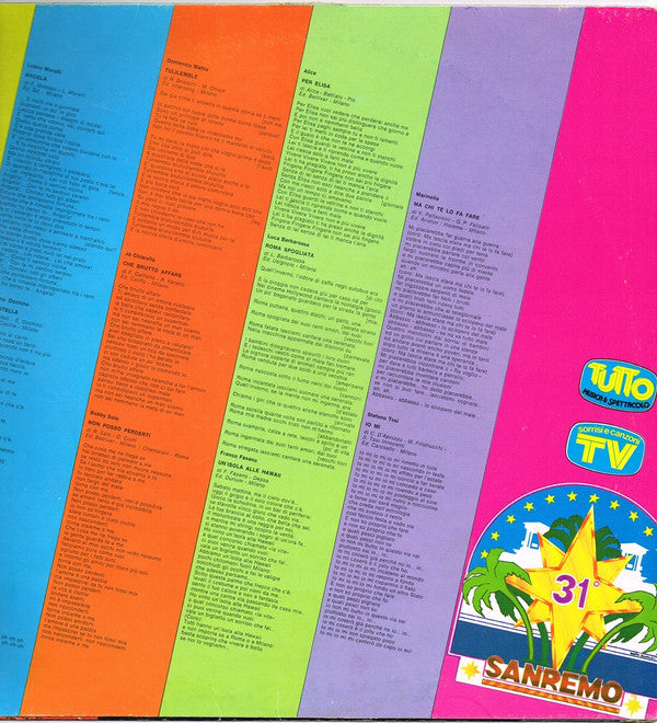 Various : Tutto Sanremo '81 (2xLP, Comp, Gat)