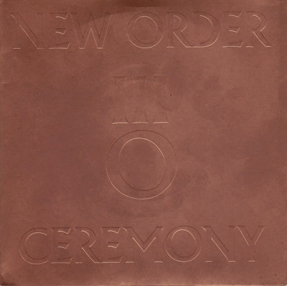 New Order : Ceremony (7", Single, Dam)