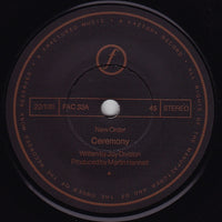 New Order : Ceremony (7", Single, Dam)