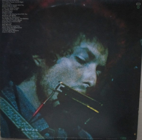 Bob Dylan : More Bob Dylan Greatest Hits (2xLP, Comp, RE, Gat)