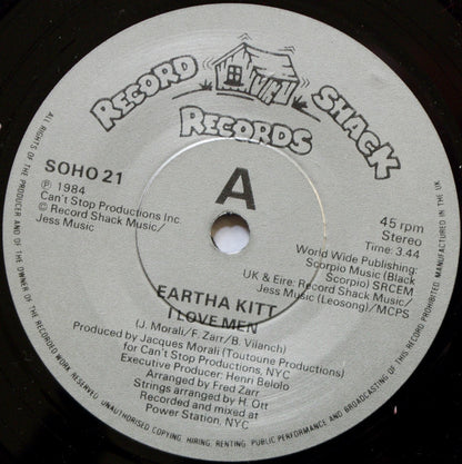 Eartha Kitt : I Love Men (7", Single)