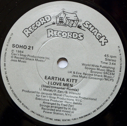Eartha Kitt : I Love Men (7", Single)