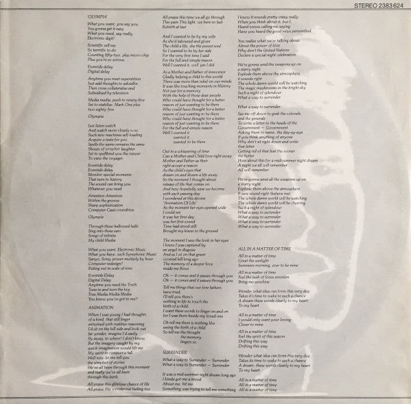 Jon Anderson : Animation (LP, Album)