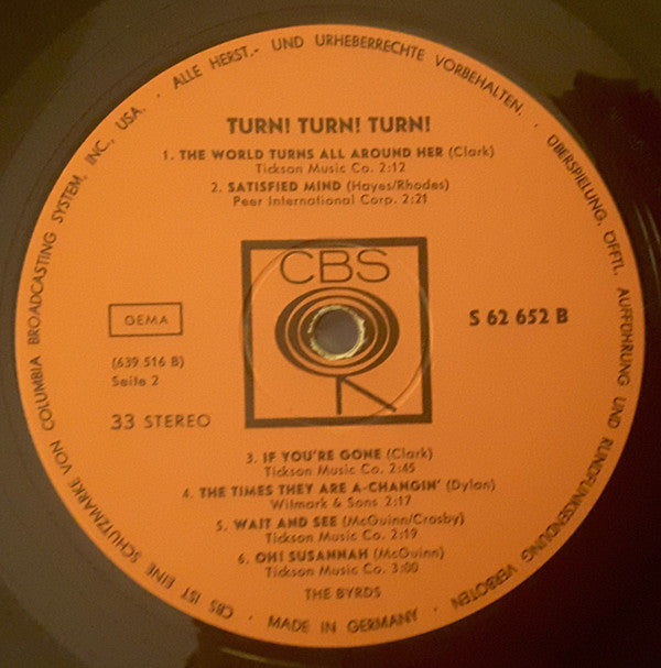 The Byrds : Turn! Turn! Turn! (LP, Album)