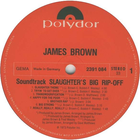 James Brown : Slaughter's Big Rip-Off (LP)