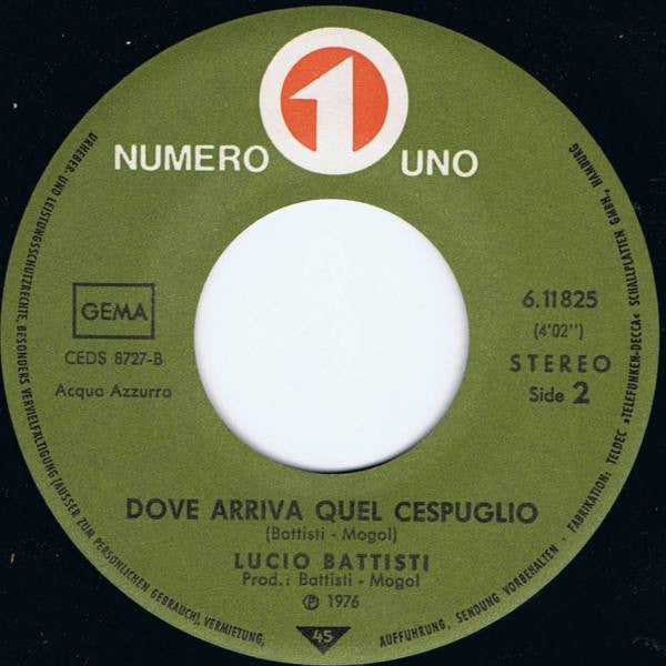 Lucio Battisti : Ancora Tu (7", Single)